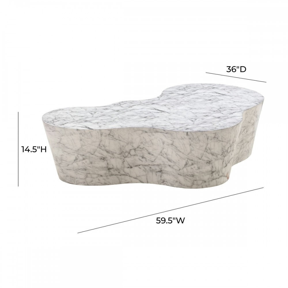 TOV Furniture Slab Marble Coffee Table