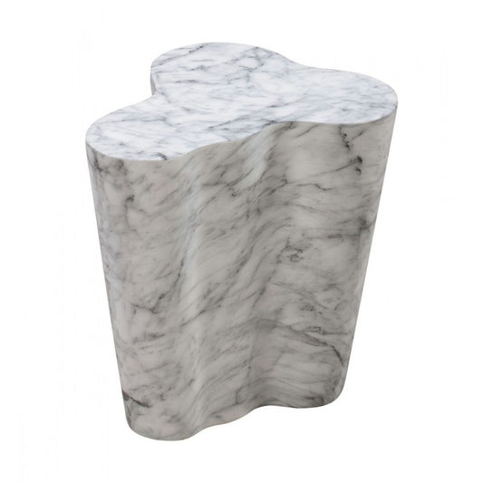 TOV Furniture Slab Marble Short Side Table