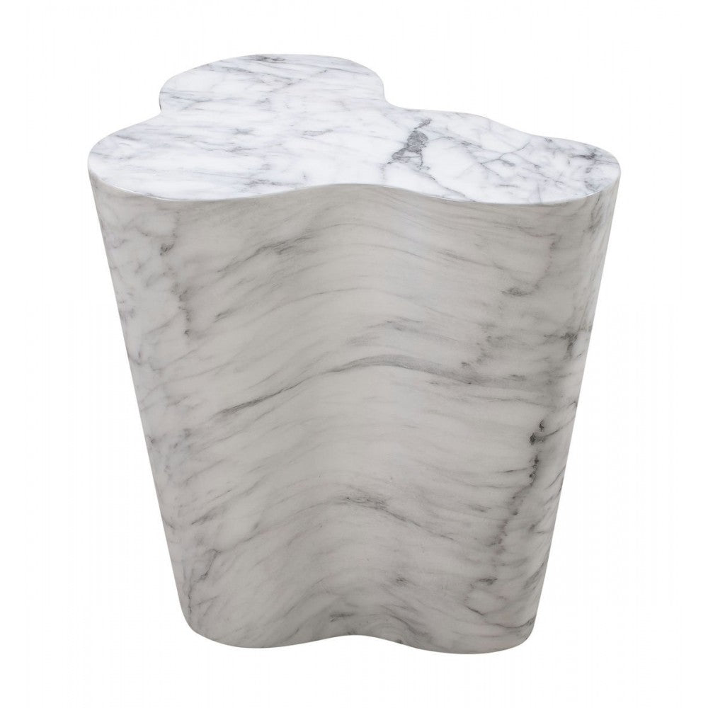 TOV Furniture Slab Marble Tall Side Table