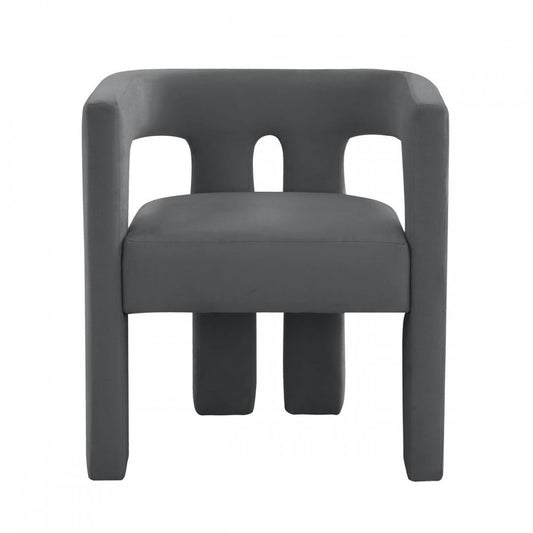 TOV Furniture Sloane Dark Gray Velvet Chair