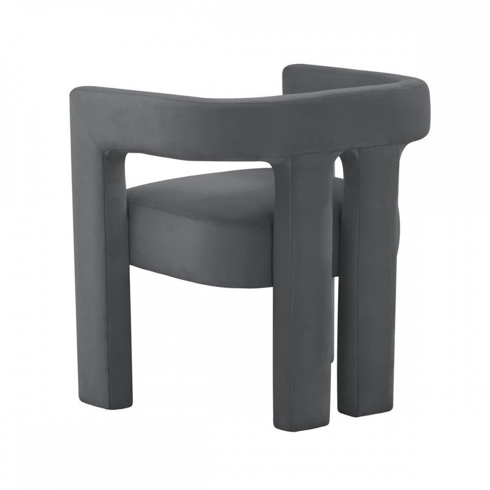 TOV Furniture Sloane Dark Gray Velvet Chair