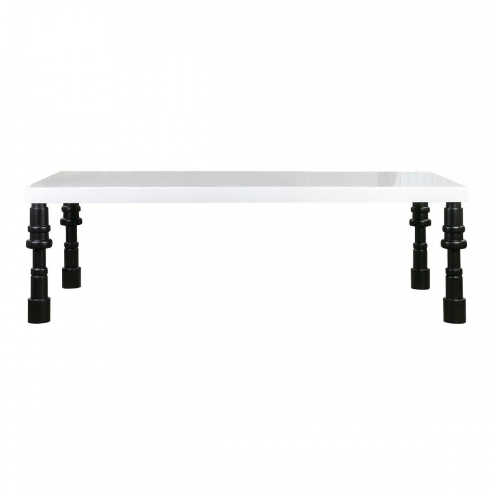 TOV Furniture Spindle Gloss Lacquer Dining Table