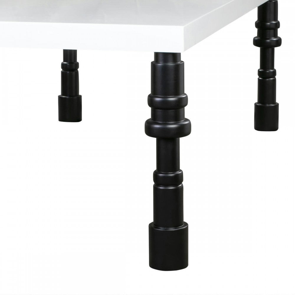 TOV Furniture Spindle Gloss Lacquer Dining Table