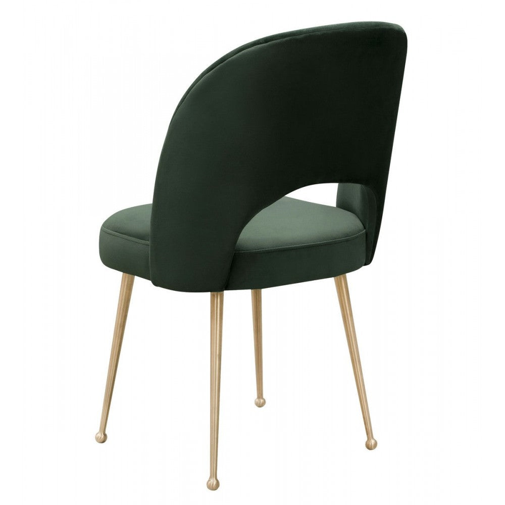 TOV Furniture Swell Forest Green Velvet Chair