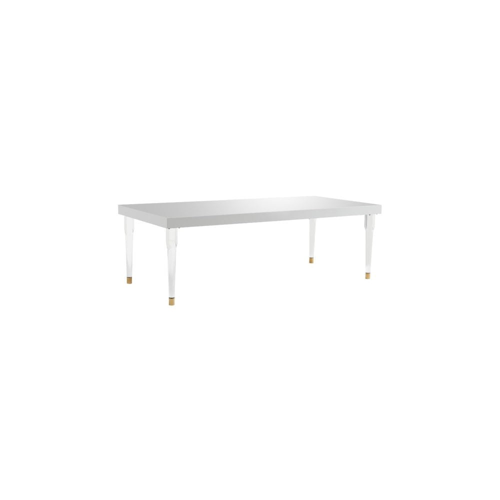 TOV Furniture Tabby Glossy Lacquer Dining Table