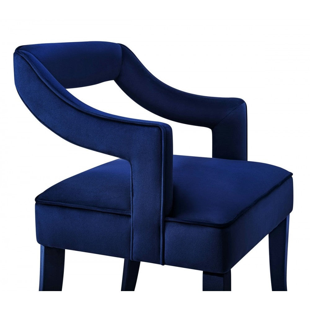 TOV Furniture Tiffany Navy Velvet Chair