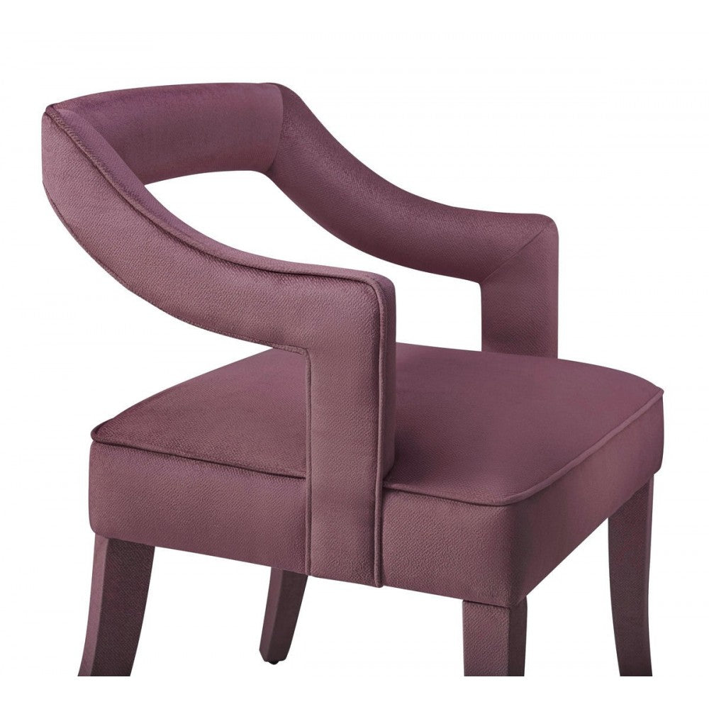 TOV Furniture Tiffany Pink Slub Velvet Chair