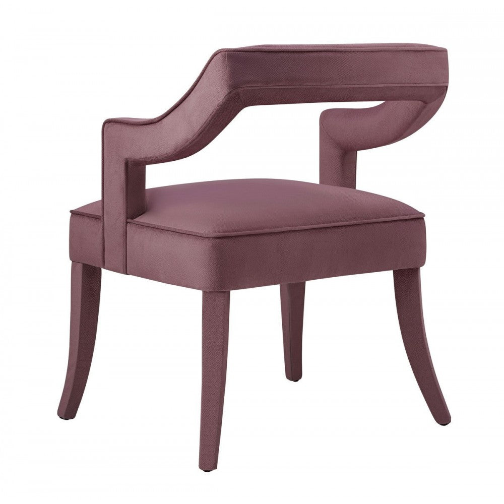 TOV Furniture Tiffany Pink Slub Velvet Chair