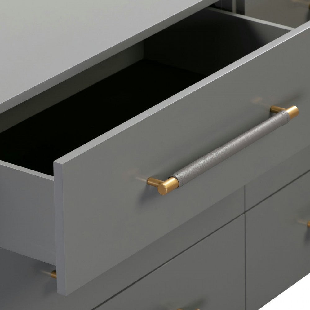 TOV Furniture Trident Gray 6 Drawer Dresser
