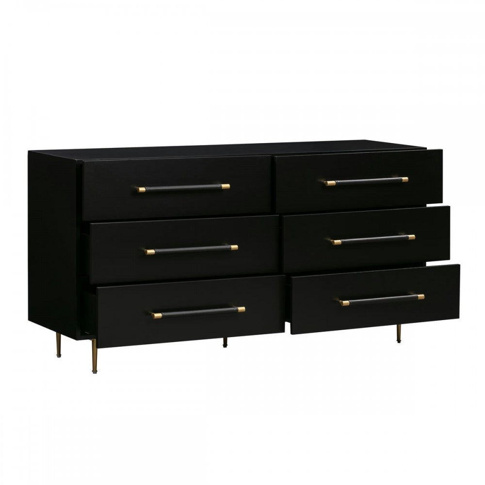 TOV Furniture Trident Black 6 Drawer Dresser