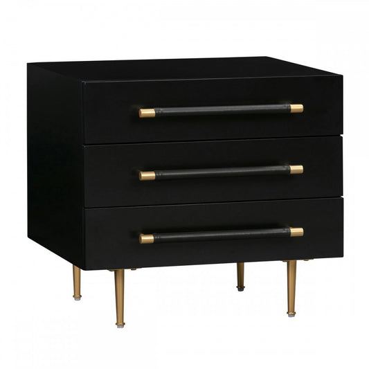 TOV Furniture Trident Black Nightstand