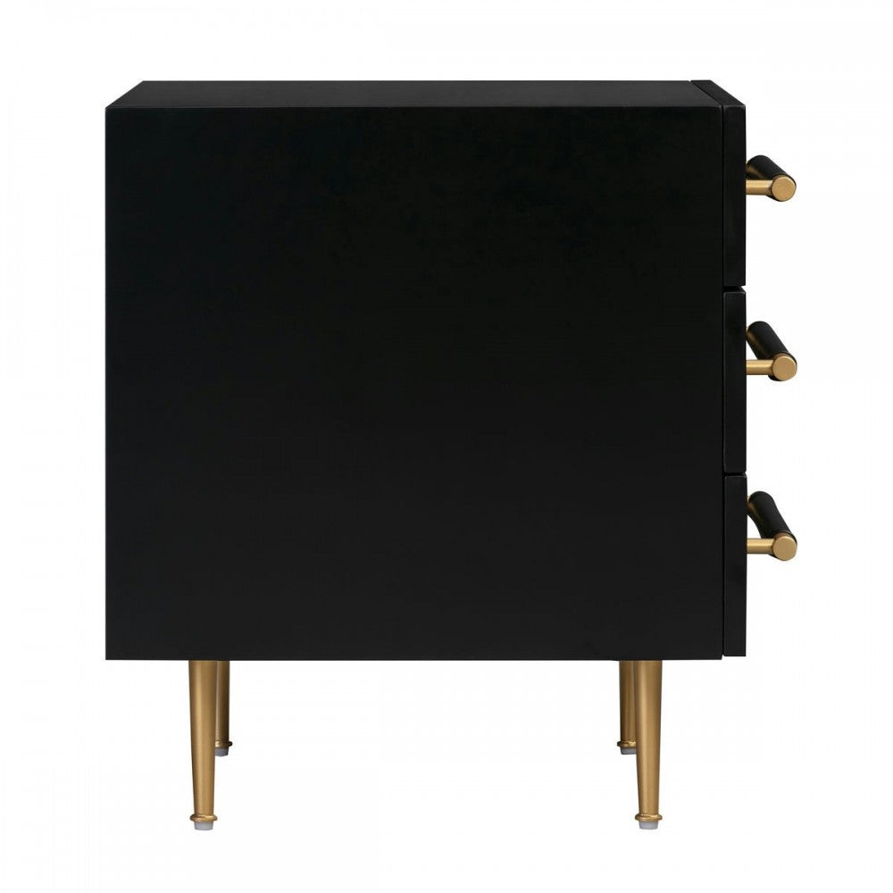 TOV Furniture Trident Black Nightstand