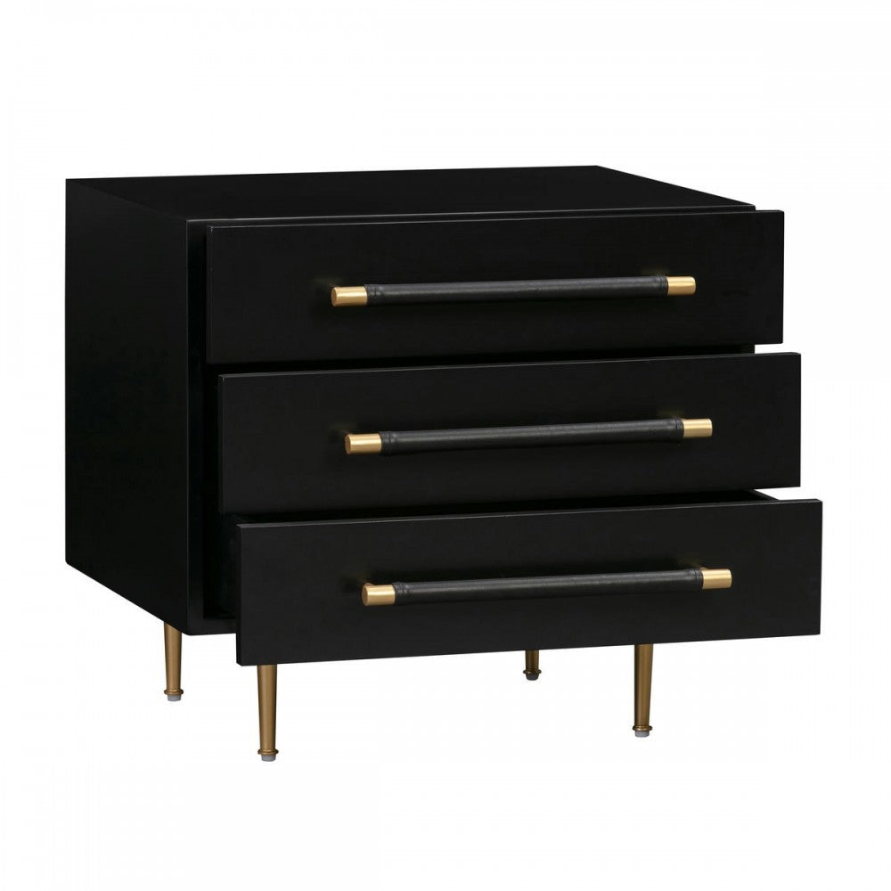 TOV Furniture Trident Black Nightstand