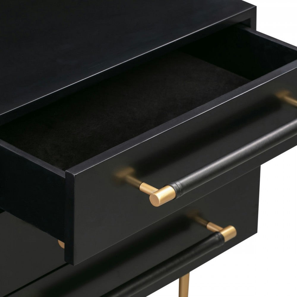 TOV Furniture Trident Black Nightstand