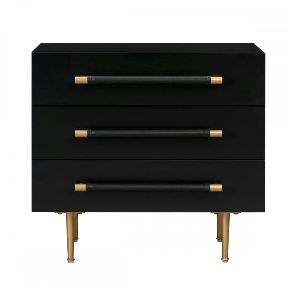 TOV Furniture Trident Black Nightstand