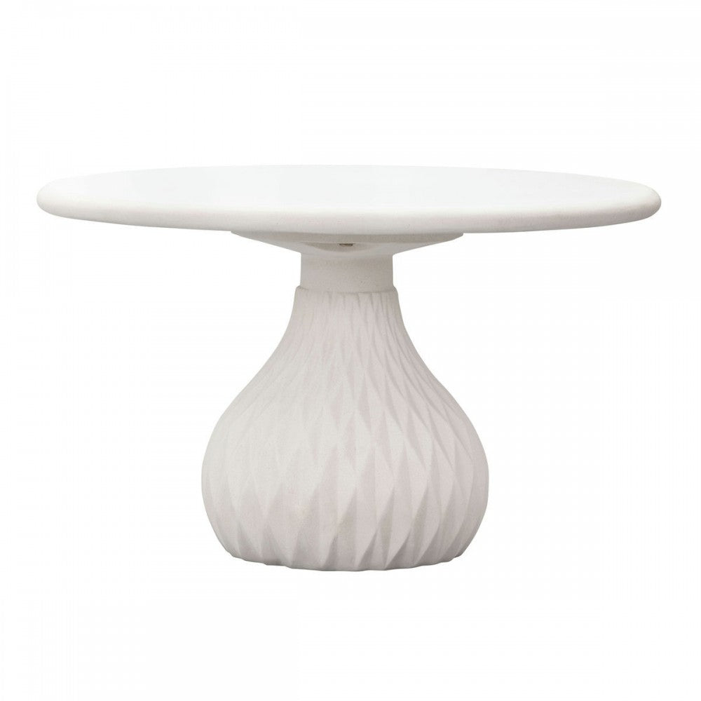 TOV Furniture Tulum Ivory Concrete Coffee Table