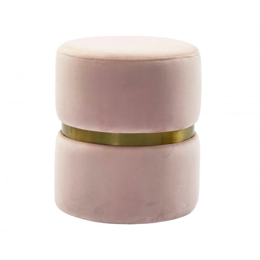 TOV Furniture Yamma Blush Velvet Ottoman