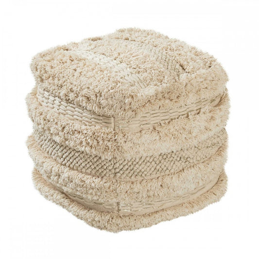 TOV Furniture Yorba Cotton  Pouf