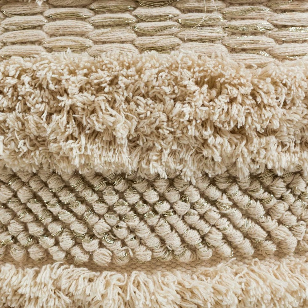 TOV Furniture Yorba Cotton  Pouf