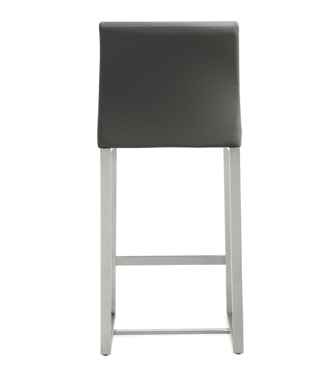 TOV Furniture Denmark Grey Stainless Steel Counter Stool (Set of 2)