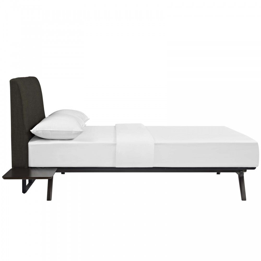 Tracy 3 Piece Queen Bedroom Set, Cappuccino Brown, MOD-5257-CAP-BRN-SET