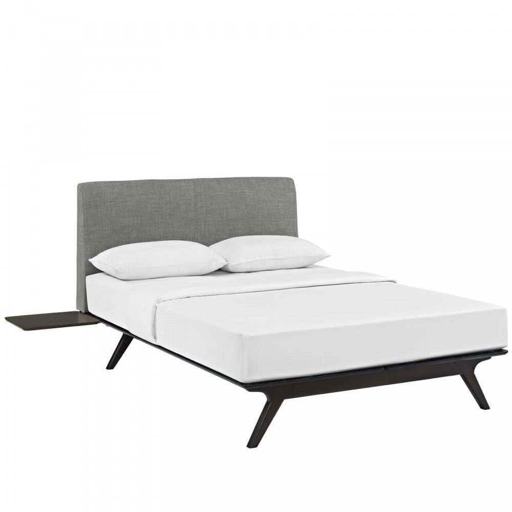 Tracy 3 Piece Queen Bedroom Set, Cappuccino Gray