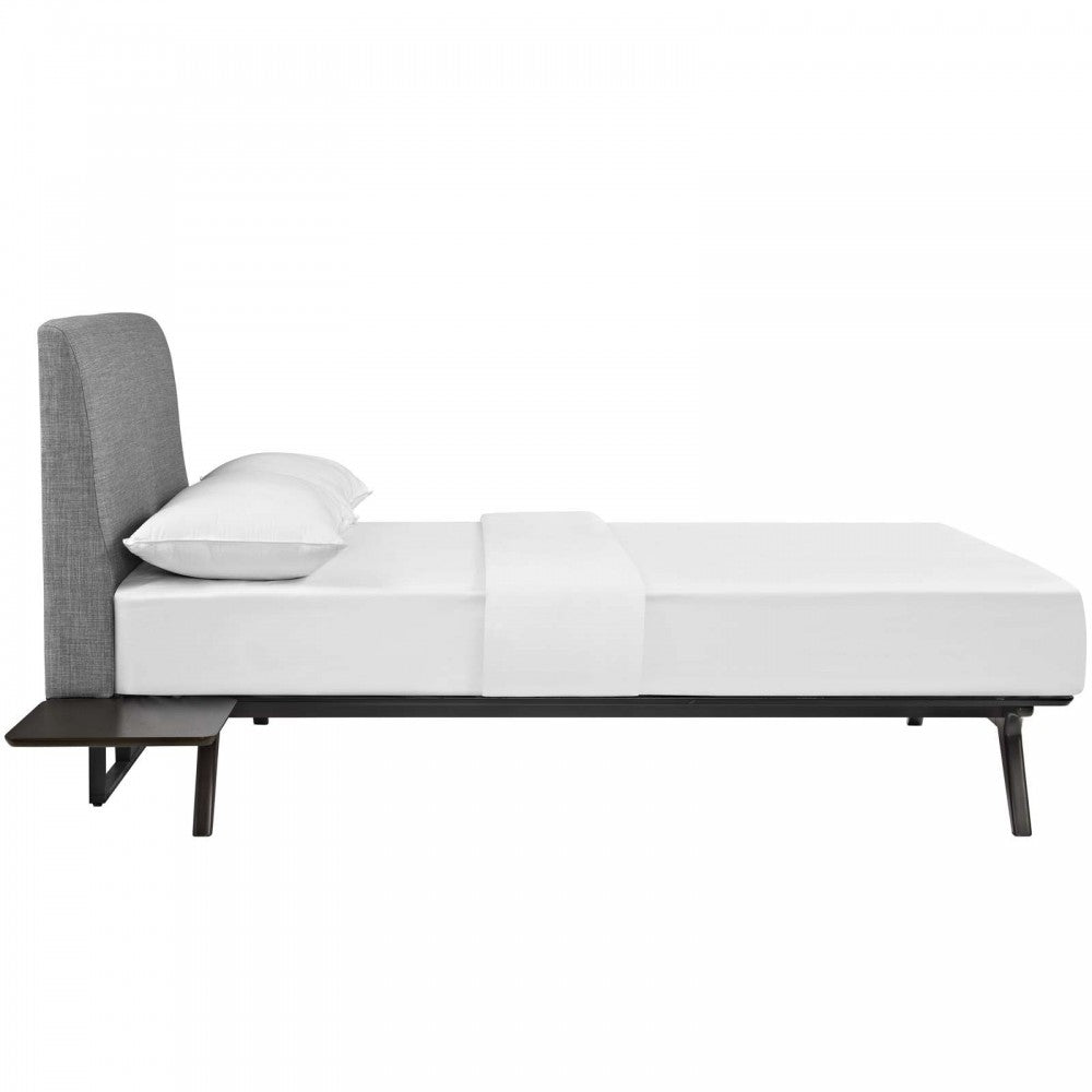 Tracy 3 Piece Queen Bedroom Set, Cappuccino Gray