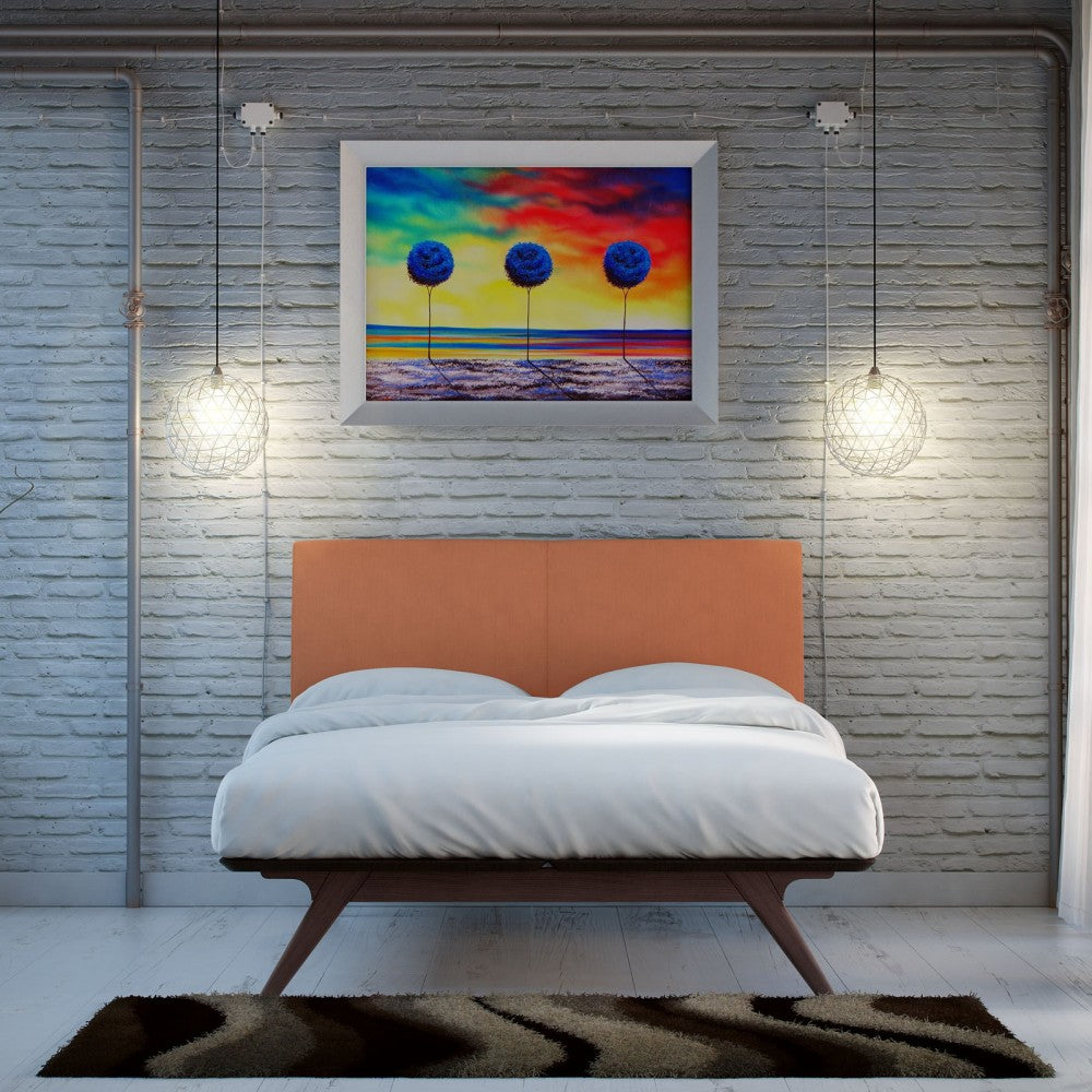 Tracy 3 Piece Queen Bedroom Set, Cappuccino Orange, MOD-5261-CAP-ORA-SET