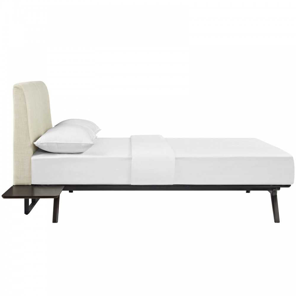 Tracy 3 Piece Queen Bedroom Set, Cappuccino Beige, MOD-5257-CAP-BEI-SET