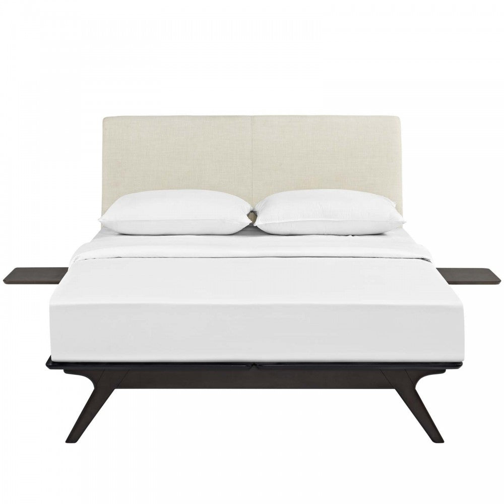 Tracy 3 Piece Queen Bedroom Set, Cappuccino Beige, MOD-5257-CAP-BEI-SET