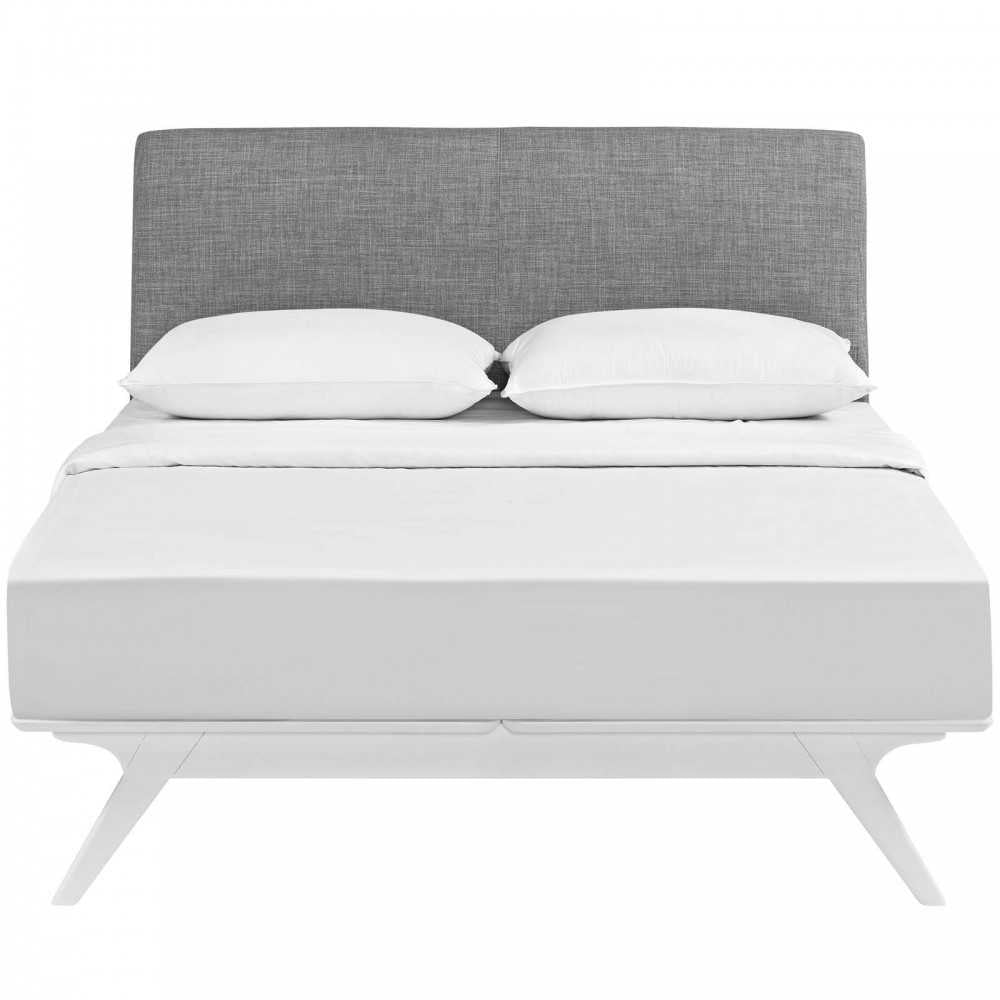 Tracy King Bed, White