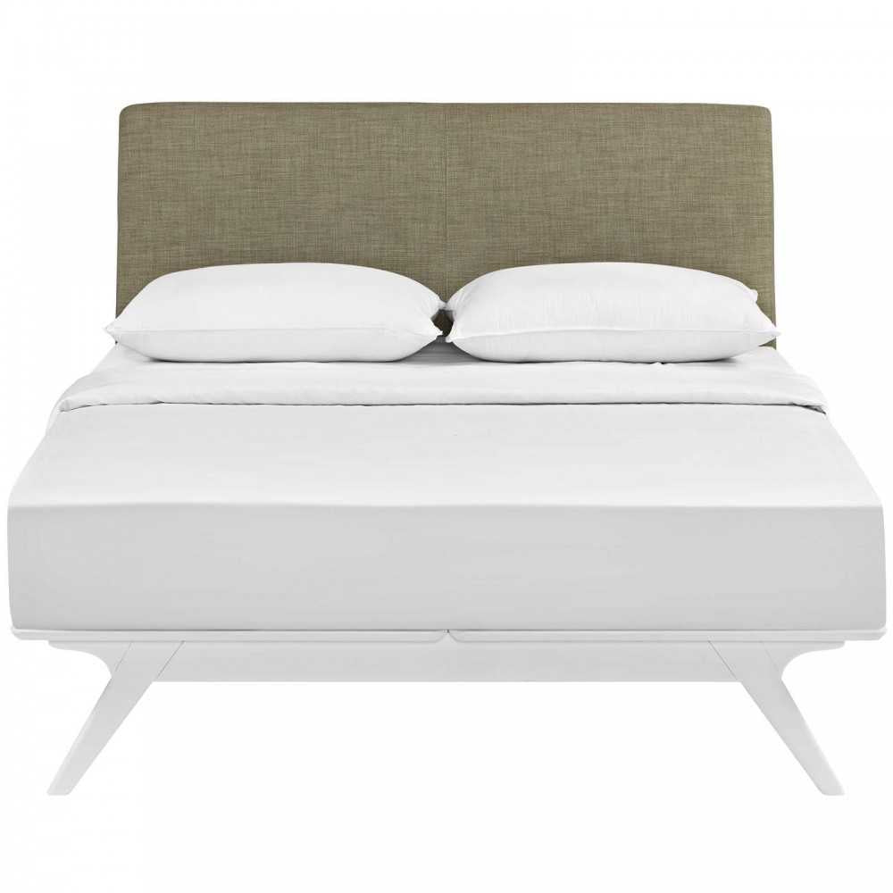 Tracy Queen Bed, White, MOD-5766-WHI-LAT