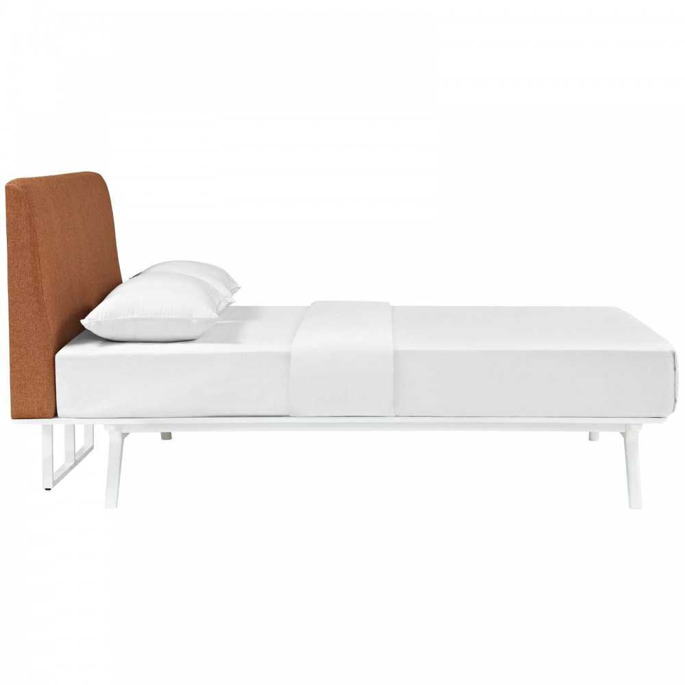 Tracy Queen Bed, White, MOD-5766-WHI-ORA