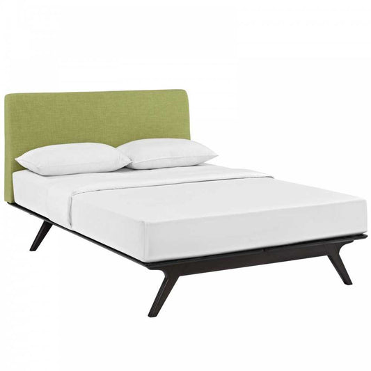 Tracy Queen Bed, Cappuccino Green