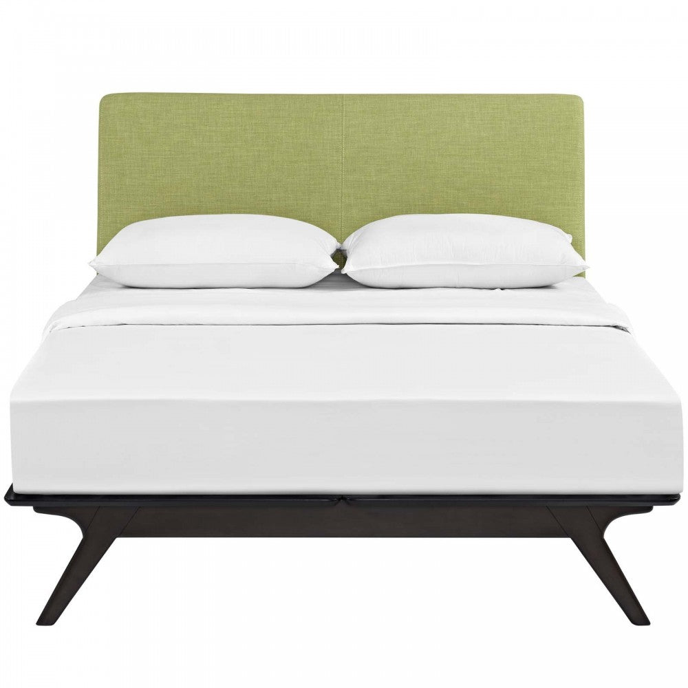 Tracy Queen Bed, Cappuccino Green