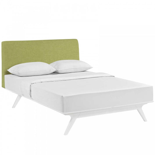 Tracy Queen Bed, White, MOD-5766-WHI-GRN