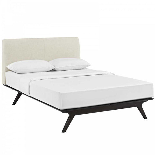 Tracy Queen Bed, Cappuccino Beige