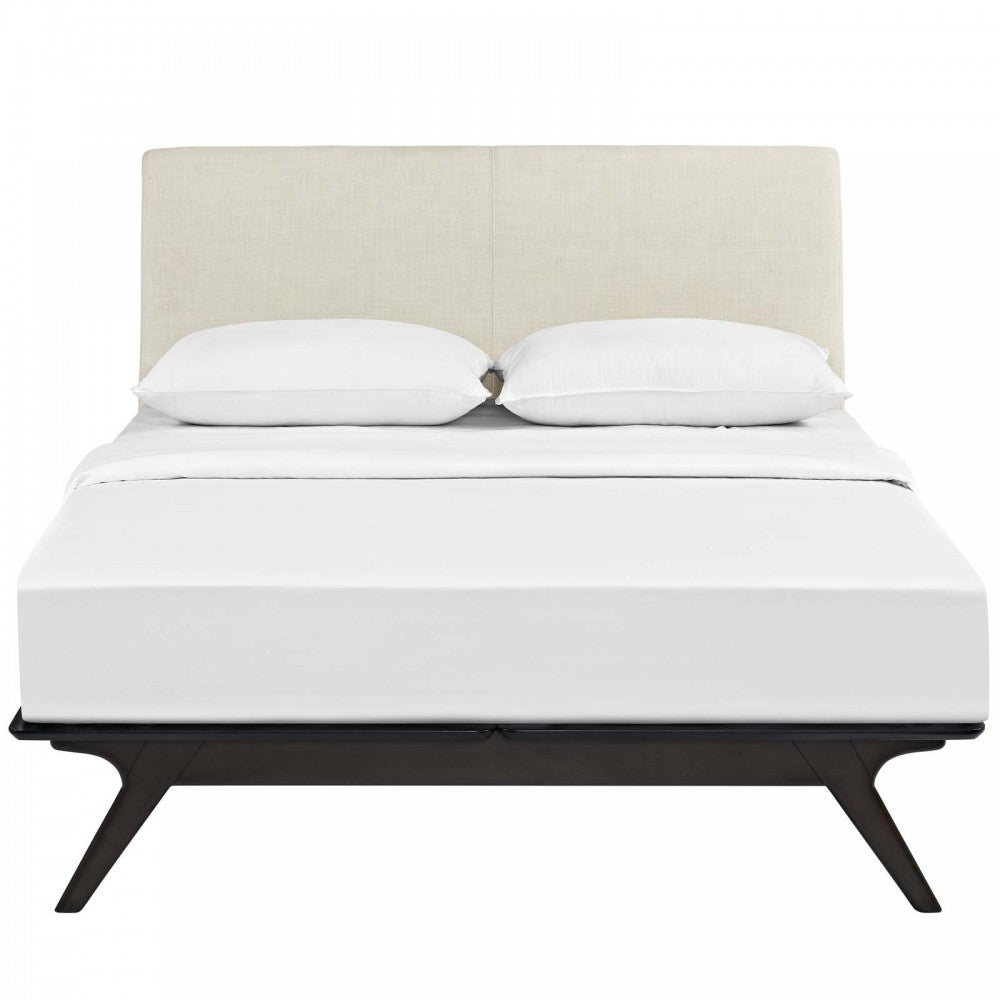 Tracy Queen Bed, Cappuccino Beige