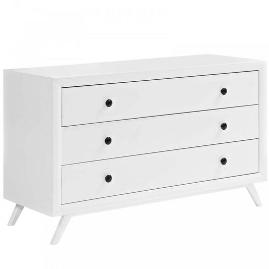 Tracy Wood Dresser, White