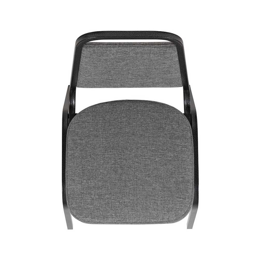 Trapezoidal Back Stacking Banquet Chair with 2.5" Thick Seat in Gray Fabric - Silver Vein Frame