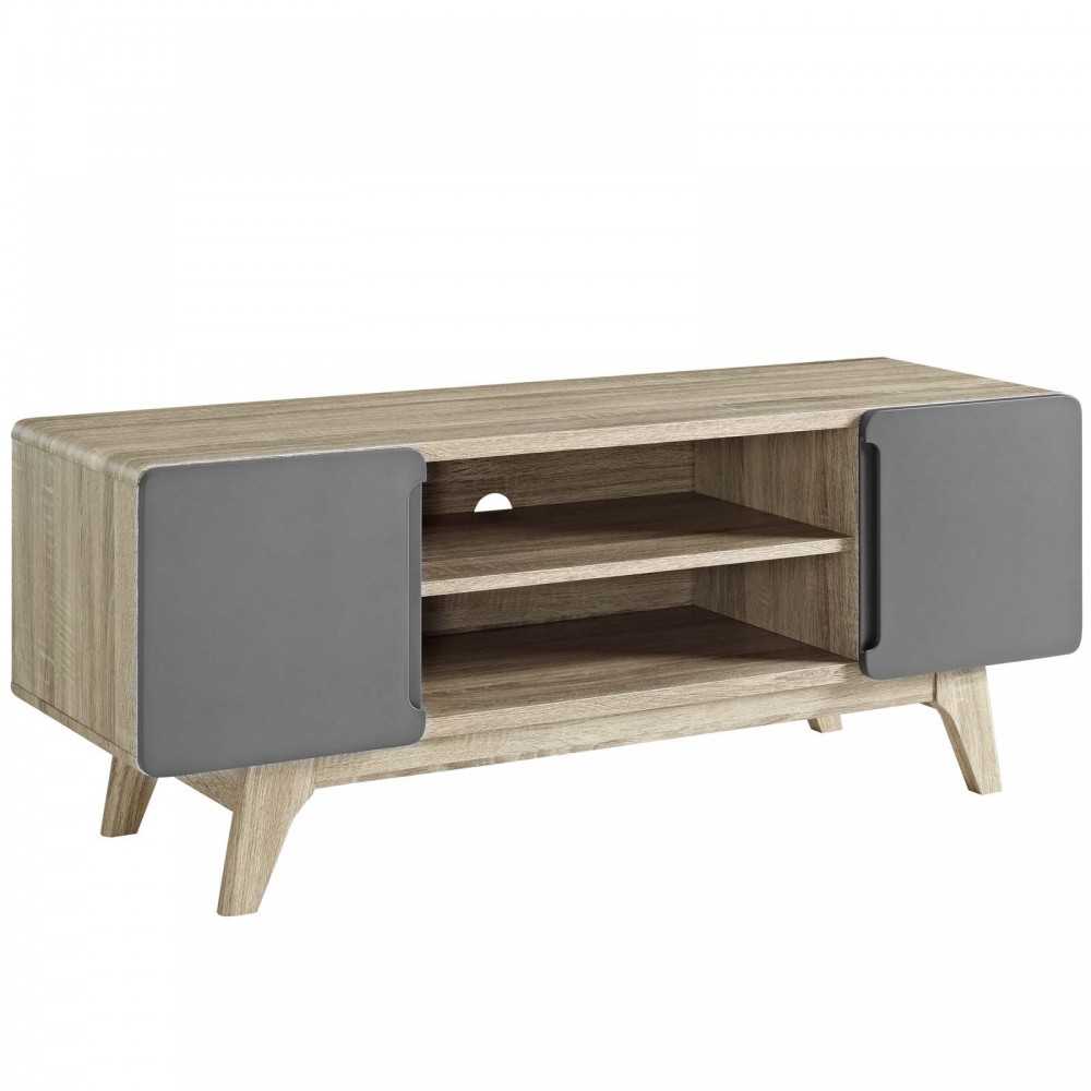 Tread 47" TV Stand, Natural Gray