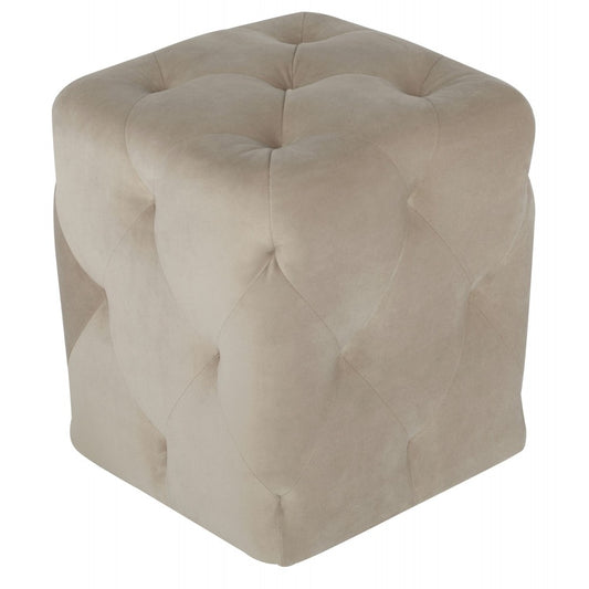 Tufty Nude Fabric Sofa Ottoman