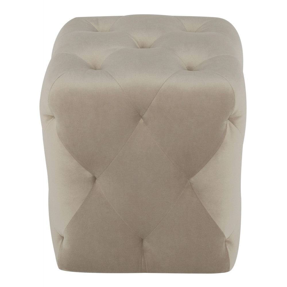 Tufty Nude Fabric Sofa Ottoman