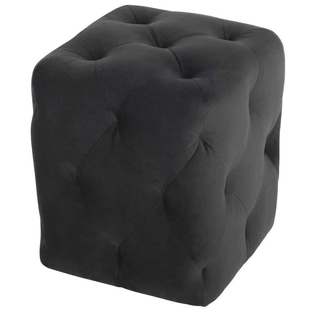 Tufty Shadow Gray Fabric Sofa Ottoman, HGSC426