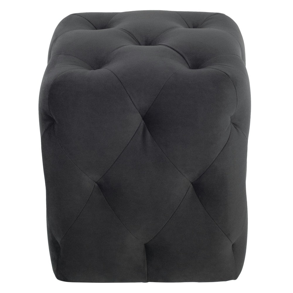 Tufty Shadow Gray Fabric Sofa Ottoman, HGSC426