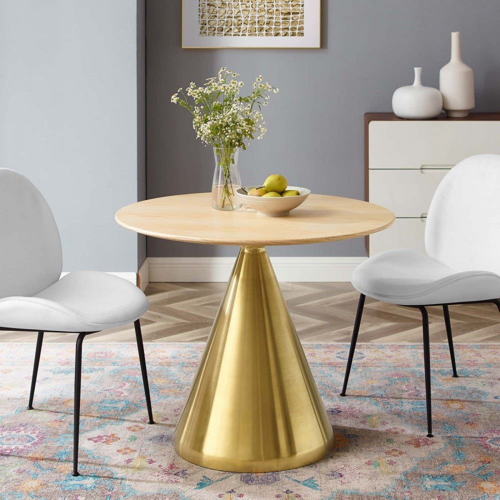 Tupelo 36" Dining Table, Gold Natural