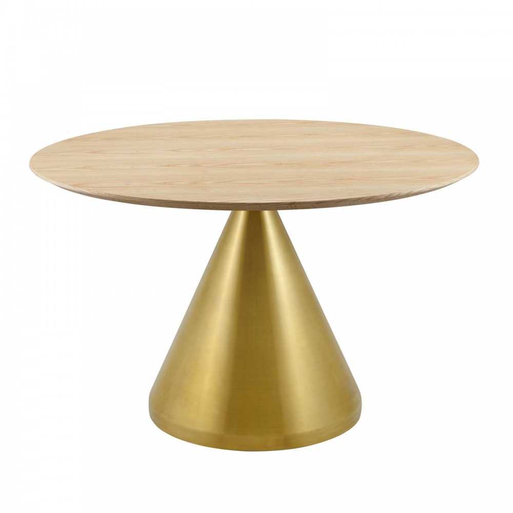 Tupelo 47" Dining Table, Gold Natural