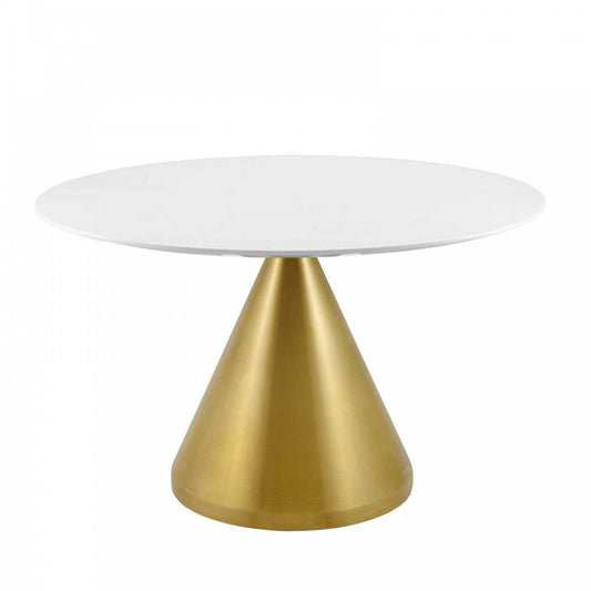 Tupelo 47" Dining Table, Gold White