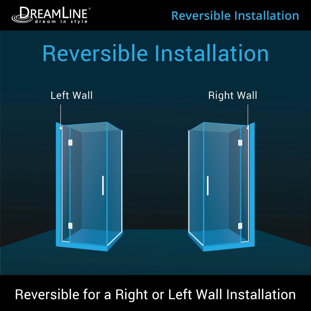 Unidoor-X 29 3/8 in. W x 30 in. D x 72 in. H Frameless Hinged Shower Enclosure in Brushed Nickel