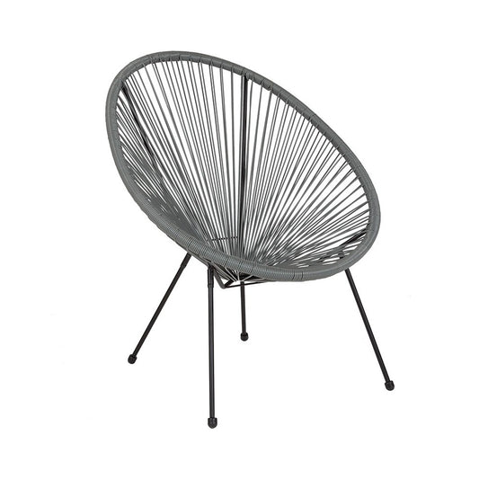 Valencia Oval Comfort Series Take Ten Gray Rattan Lounge Chair